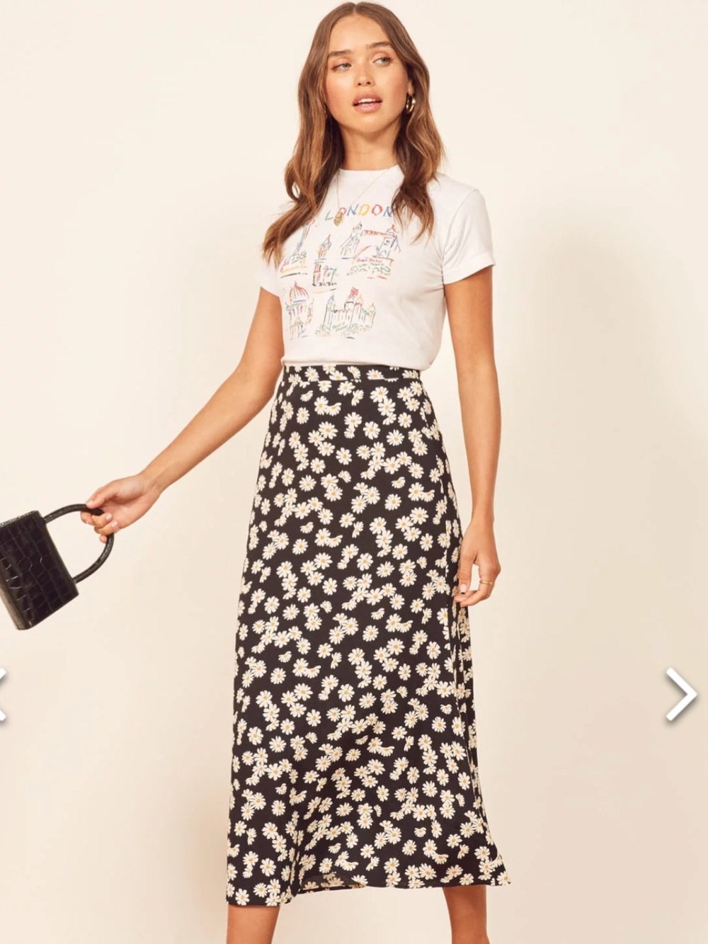 Reformation Bea Skirt Daisy Chain